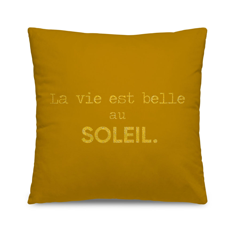 Coussin brodé Vida 45x45 Pôdevache