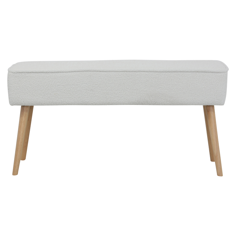 Banc tissu effet laine bouclette écru
 Popy