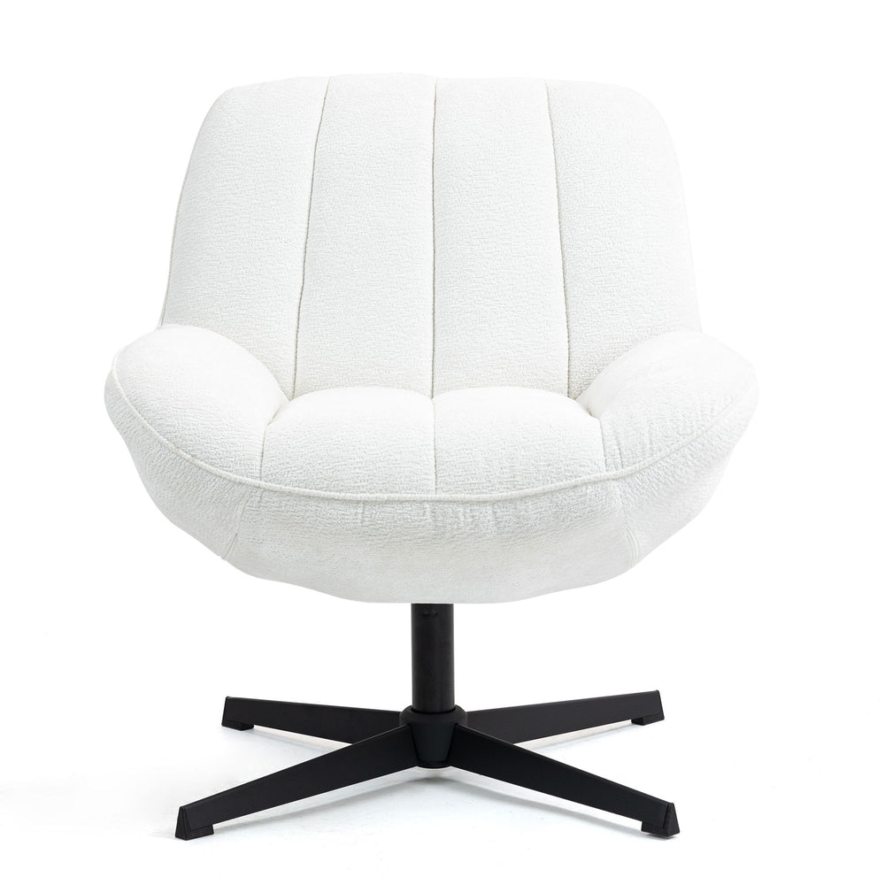 Fauteuil pivotant blanc RENA