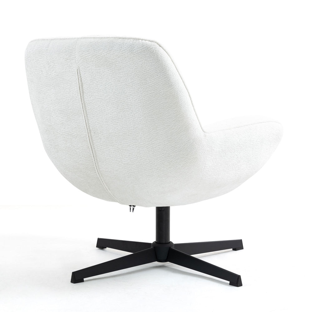 Fauteuil pivotant blanc RENA