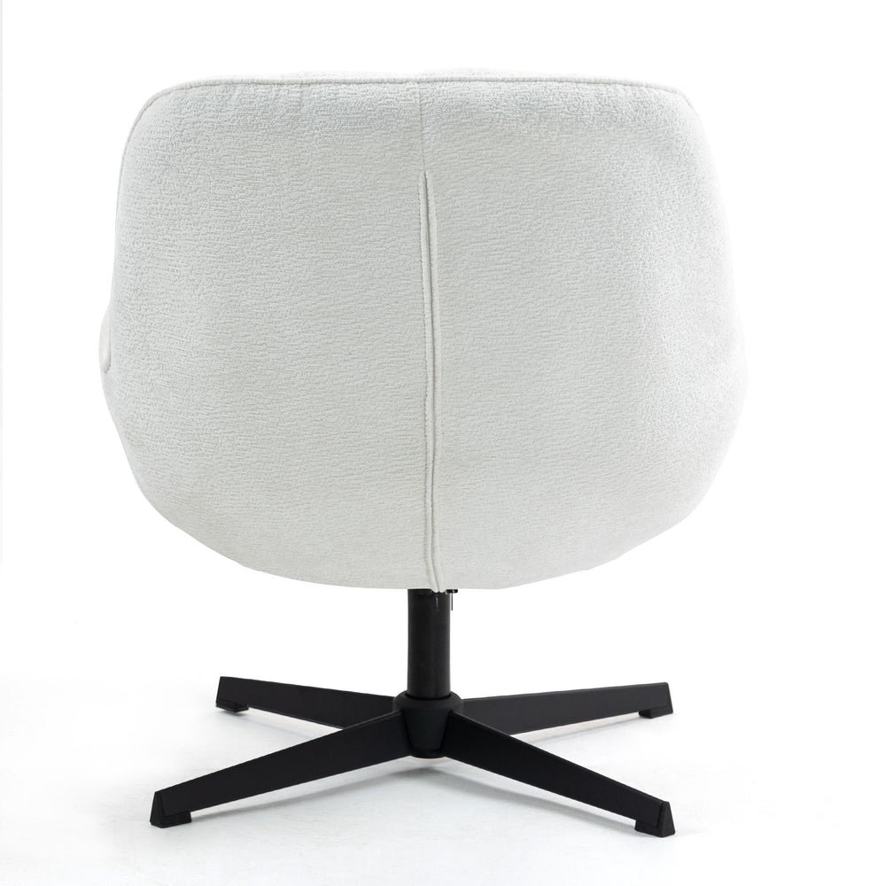 Fauteuil pivotant blanc RENA