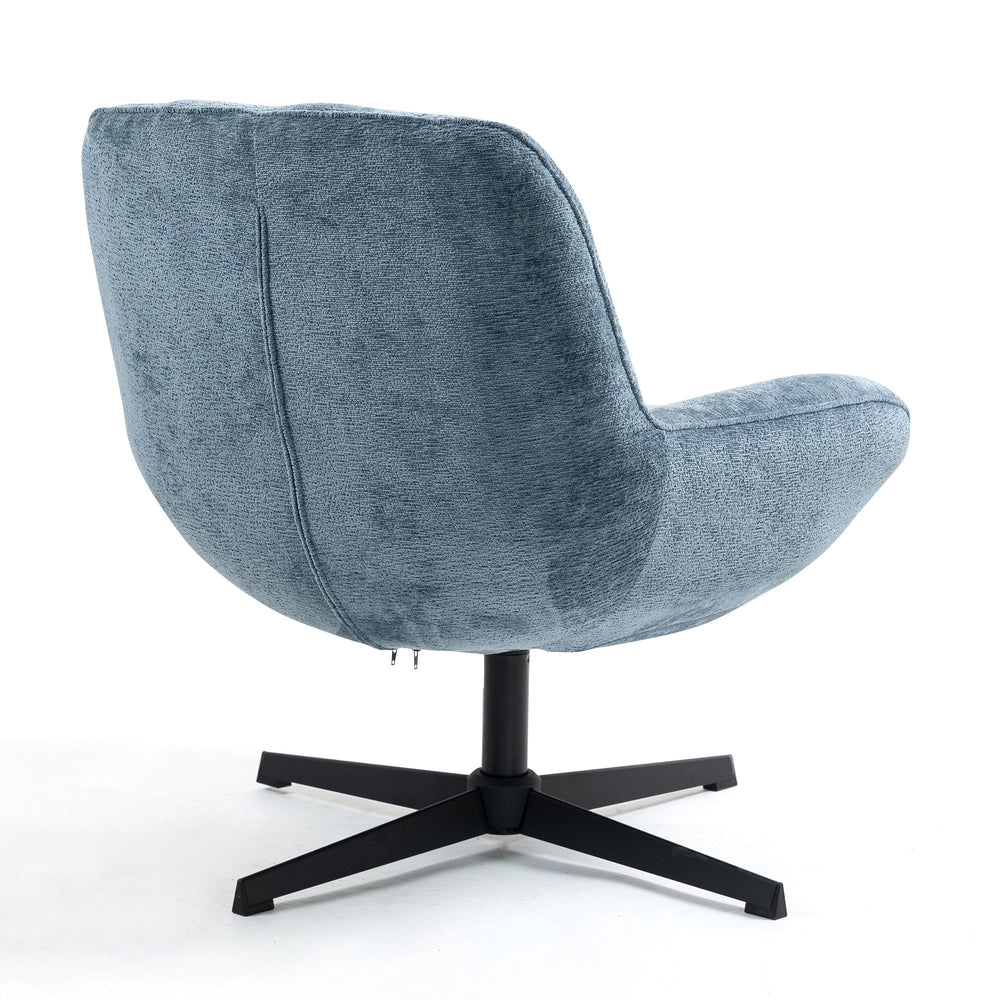 Fauteuil pivotant bleu RENA