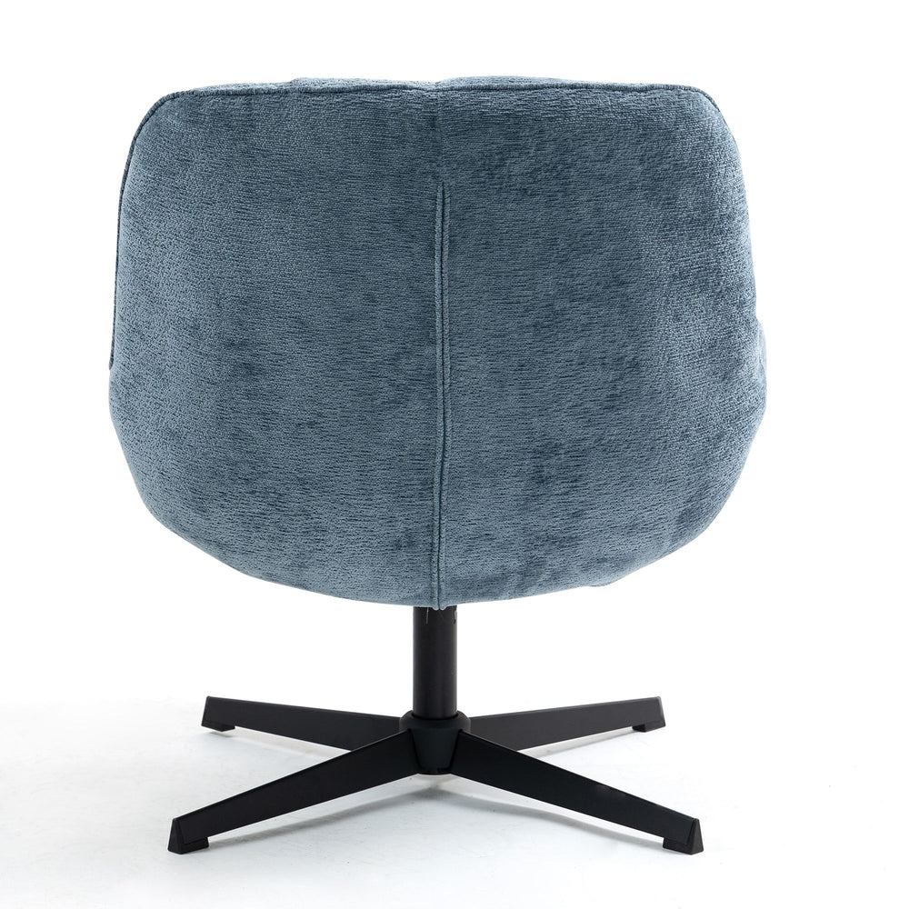 Fauteuil pivotant bleu RENA