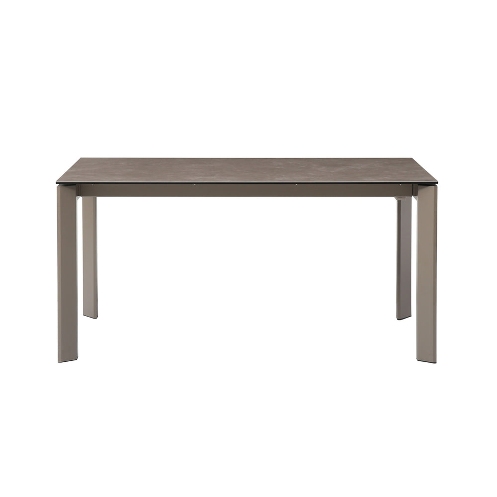 Table repas en céramique gris 160cm avec allonge SCAR