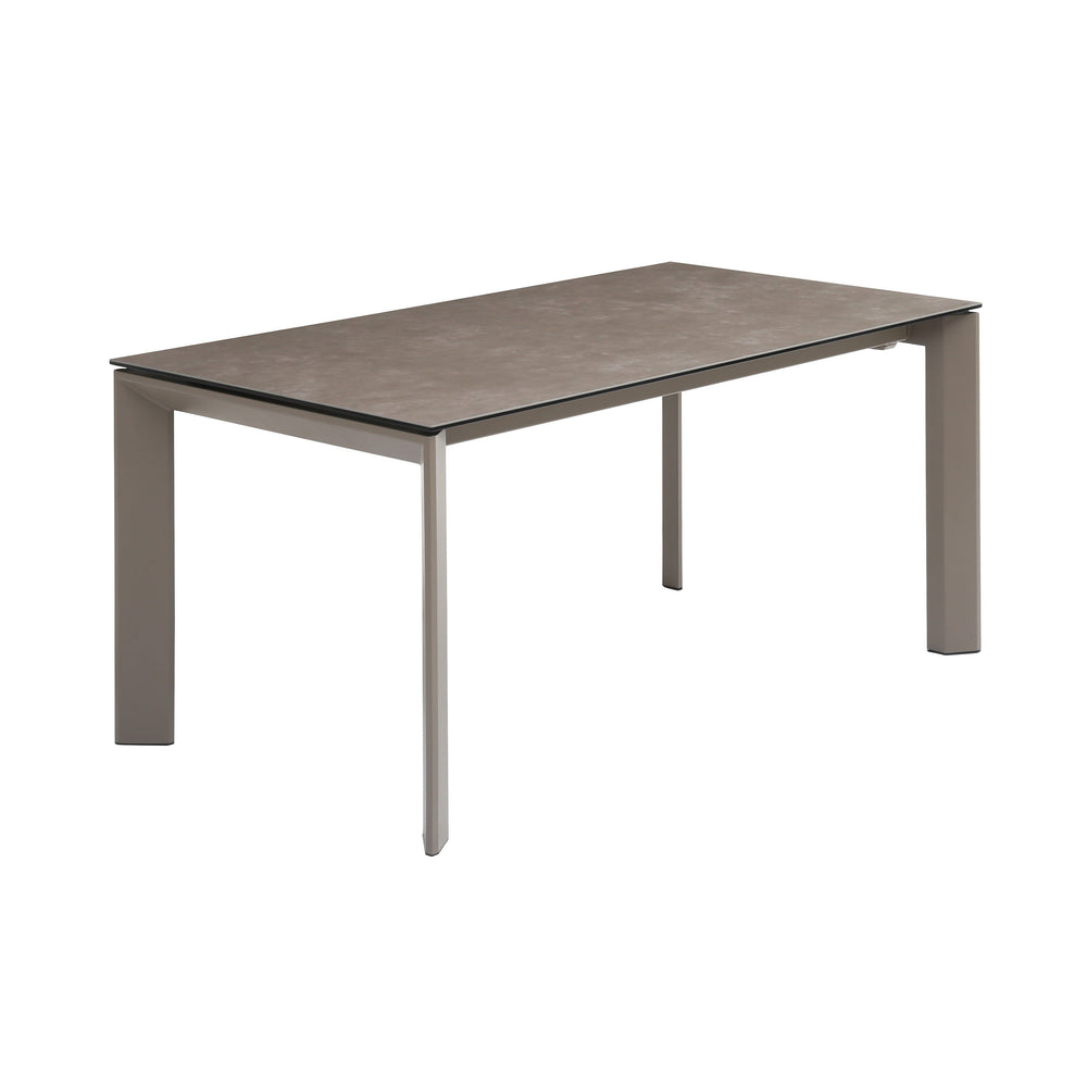 Table repas en céramique gris 160cm avec allonge SCAR