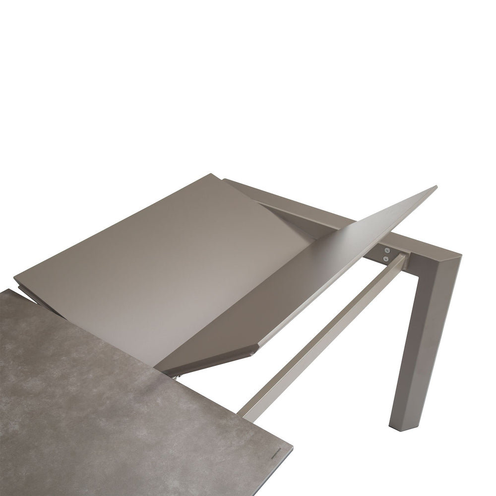 Table repas en céramique gris 160cm avec allonge SCAR