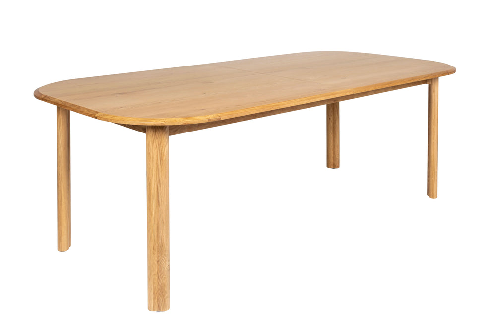 Table repas 200cm avec allonge chêne naturel SIROCCO