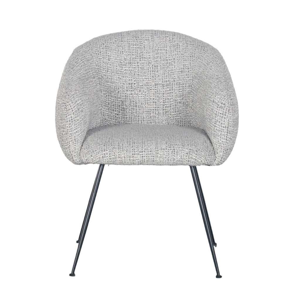 Fauteuil en tissu gris clair VADIM