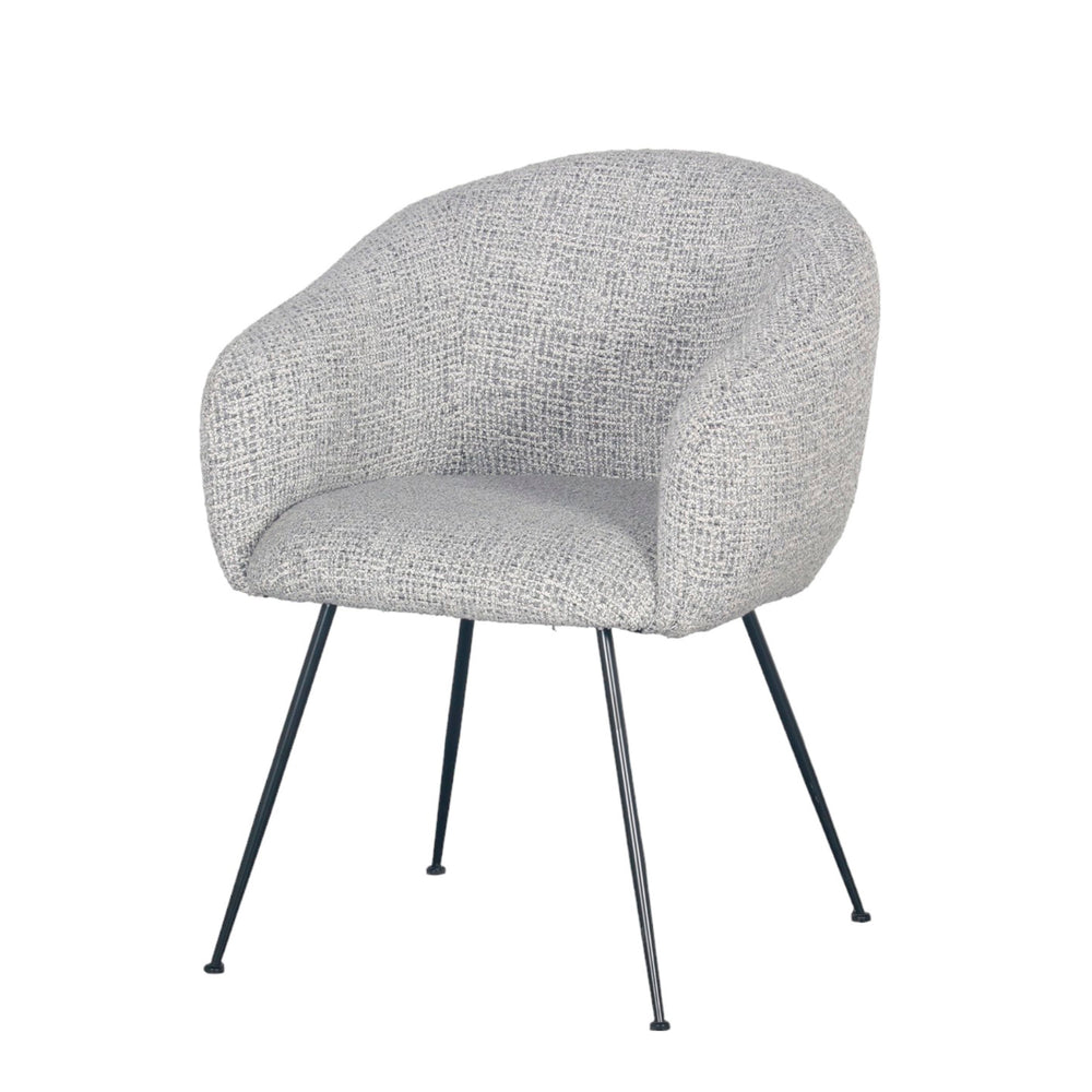 Fauteuil en tissu gris clair VADIM