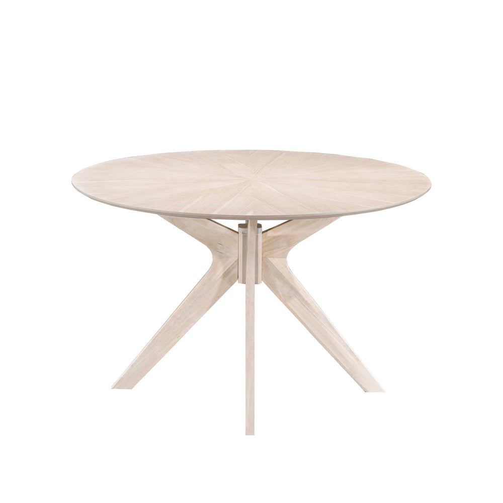 Table repas ronde 120 cm placage chêne