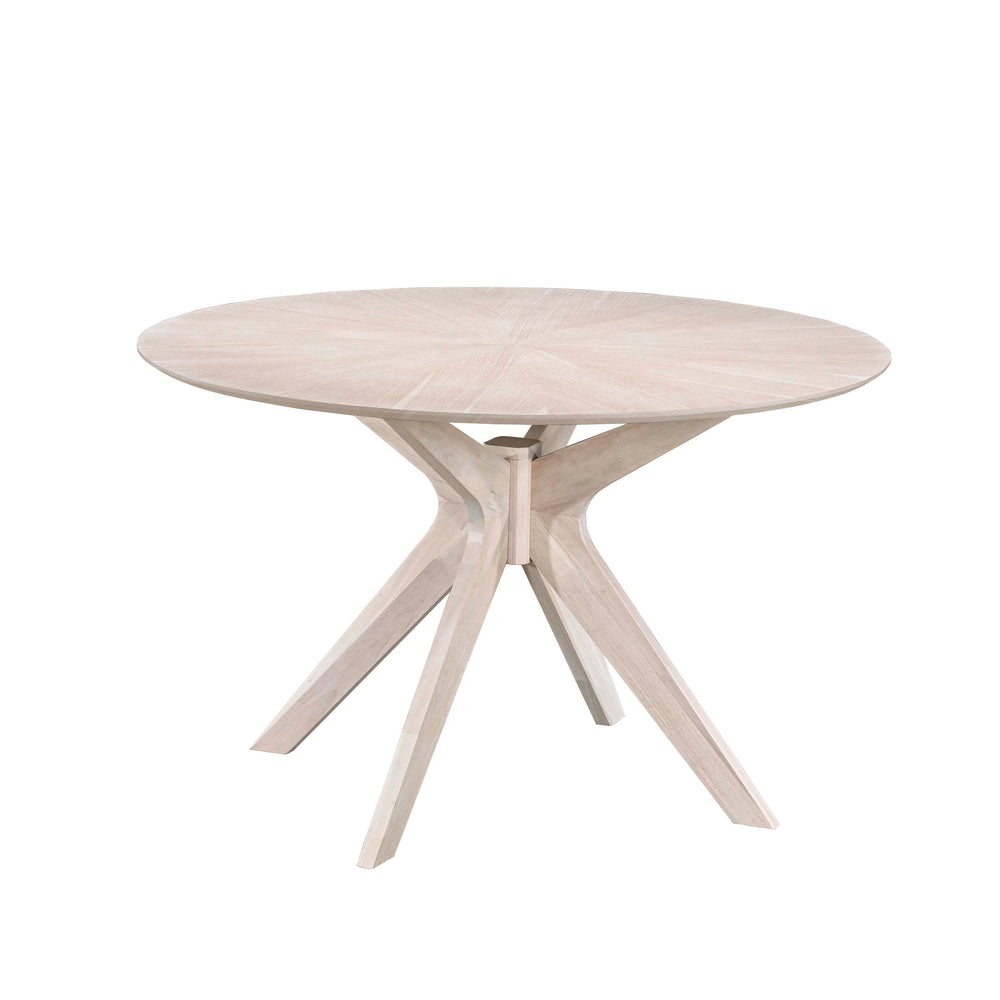 Table repas ronde 120 cm placage chêne