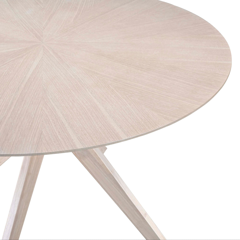 Table repas ronde 120 cm placage chêne