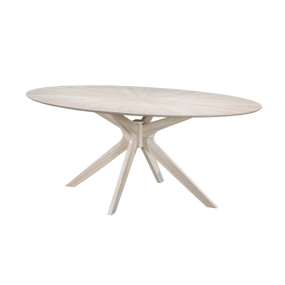 Table repas ovale 180 cm placage chêne